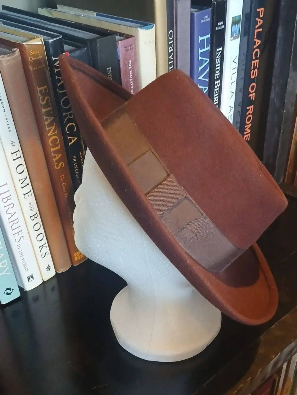 Vintage Nu Planter Indiana Jones Brown Wool Wide Brim Hat